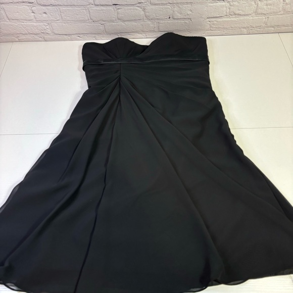 NWT Symphony of Venus Black Strapless Cocktail Dress Size 10 - Picture 3 of 8